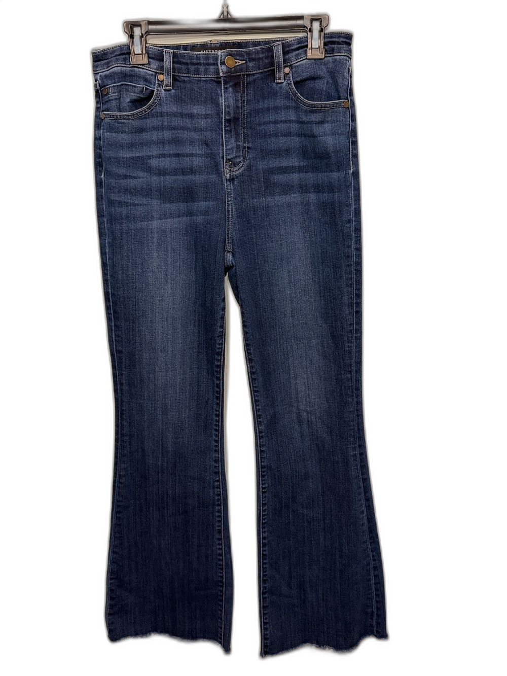 Liverpool medium Blue Women's Bootcut distressed hem Jeans